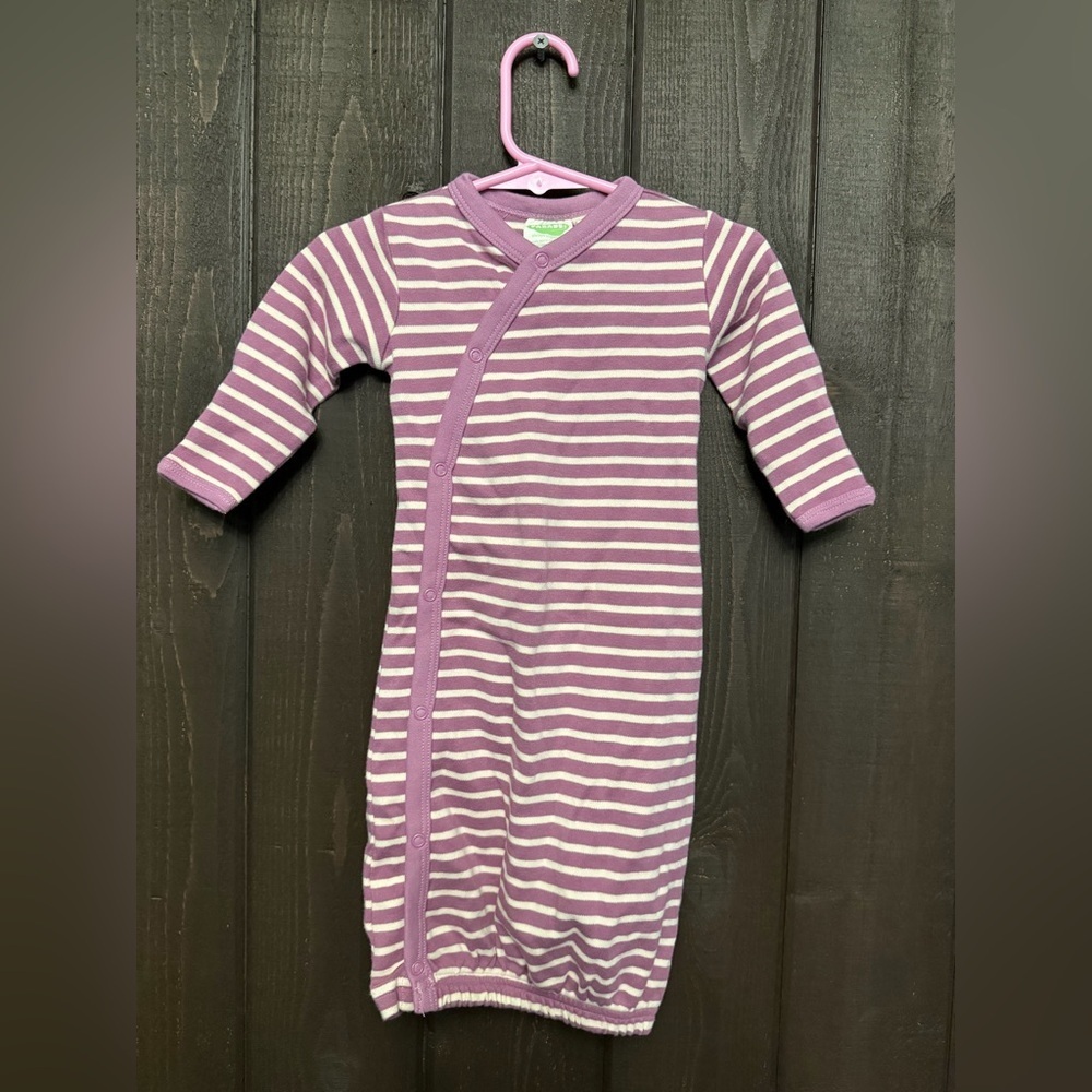Parade Baby Sleep Sack Sz 0-3 Months Pink & White Stripes 100% Organic Cotton